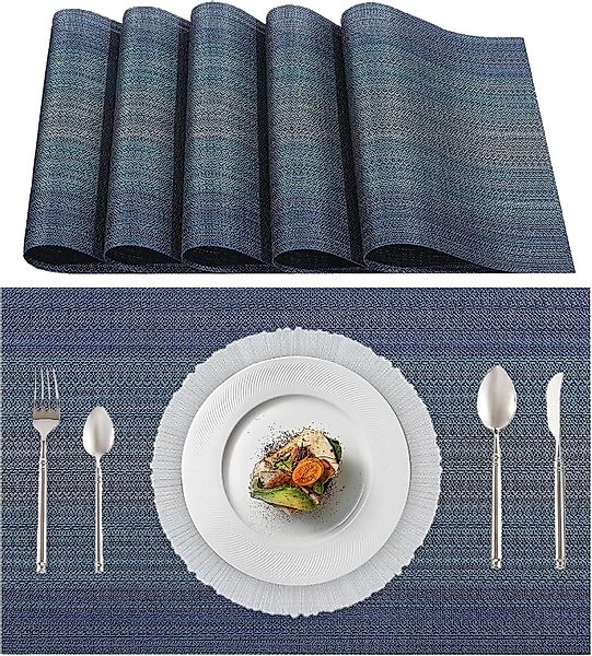 Coonoor Platzset 6er Set Platzset Abwaschbar, rutschfest PVC Tischsets, (6- günstig online kaufen