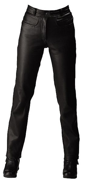 roleff Motorradhose Lederjeans RO2, klassische schwarze Motorradhose aus Ri günstig online kaufen