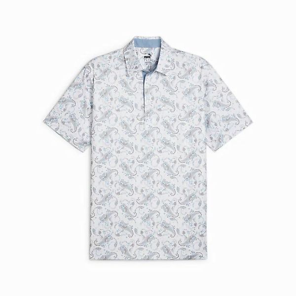 PUMA Poloshirt Puma Golf Polo Cloudspun Paisley Weiß/Blau Herren L günstig online kaufen