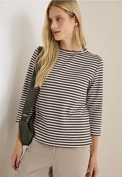 Gestreiftes Strukturshirt günstig online kaufen