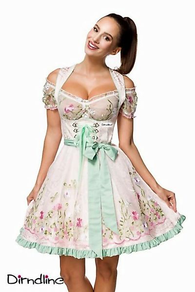 Dirndline Dirndl Dirndline Mini-Brokat-Dirndl inkl Spitzenbluse - (2XL,3XL, günstig online kaufen