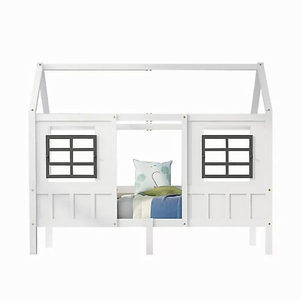 Sweiko Kinderbett (1-tlg), Hausbett mit Dach und 2 Fenstern, 90*200cm günstig online kaufen