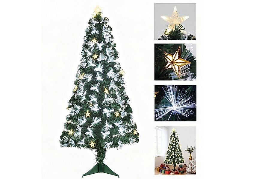 oyajia Künstlicher Weihnachtsbaum Künstlicher Weihnachtsbaum Glasfaser mit günstig online kaufen