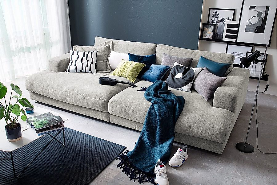 KAWOLA Big-Sofa MADELINE, Couch Stoff oder günstig online kaufen