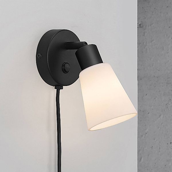 Wandleuchte Cole aus Glas und Metall, 1-flammig günstig online kaufen