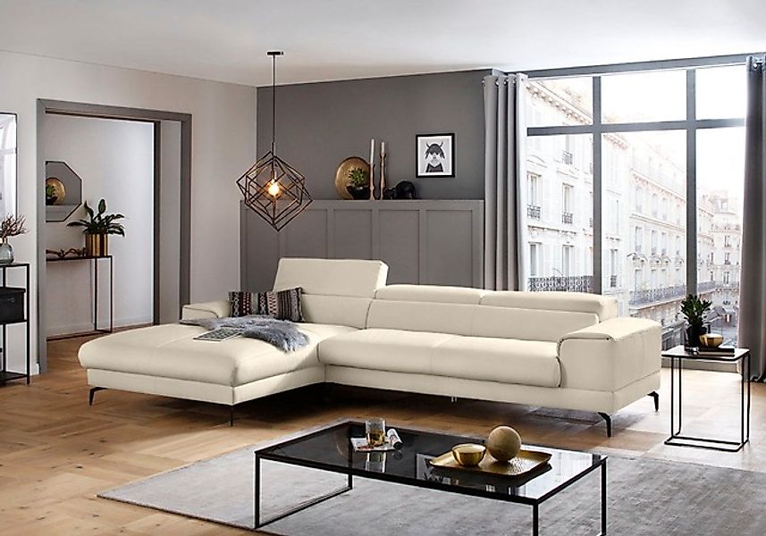 W.SCHILLIG Ecksofa »piedroo, Designsofa mit tollem Sitzkomfort, bequem, L-F günstig online kaufen