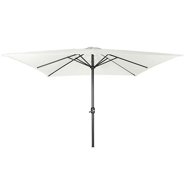Lex Alu Sonnenschirm 2,5x2,5 m Quadratisch Kurbelschirm Gartenschirm Balkon günstig online kaufen