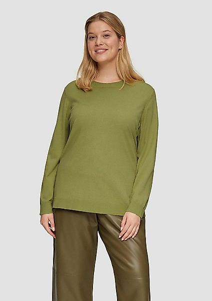 s.Oliver Longpullover Strickpullover Strickpullover mit Rundhalsausschnitt günstig online kaufen