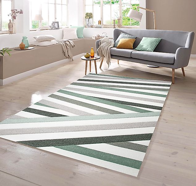 TeppichHome24 Teppich Designer Teppich mit Gestreift günstig online kaufen