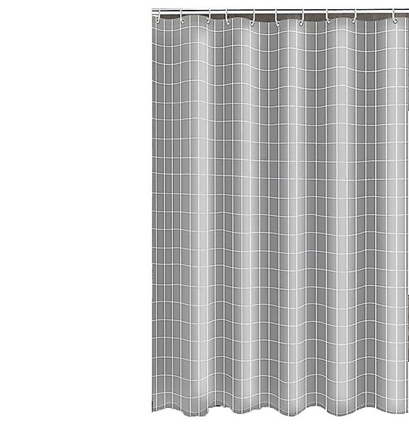 Fanci Home Duschvorhang Kariert Polyester Anti-Schimmel Textil wasserdicht günstig online kaufen