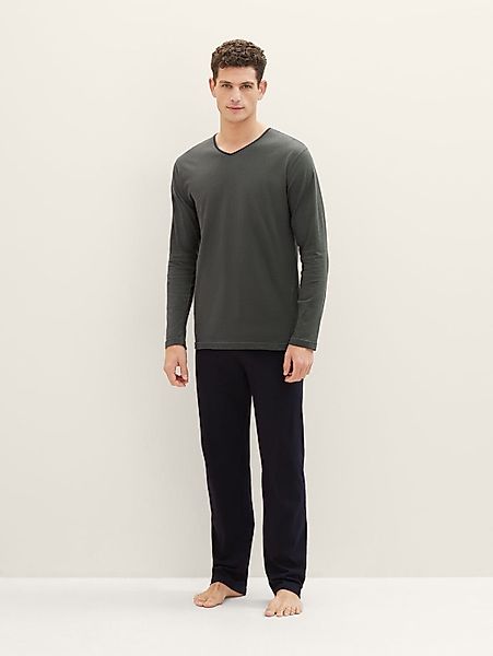 TOM TAILOR Pyjama Pyjama-Set aus Baumwolle günstig online kaufen