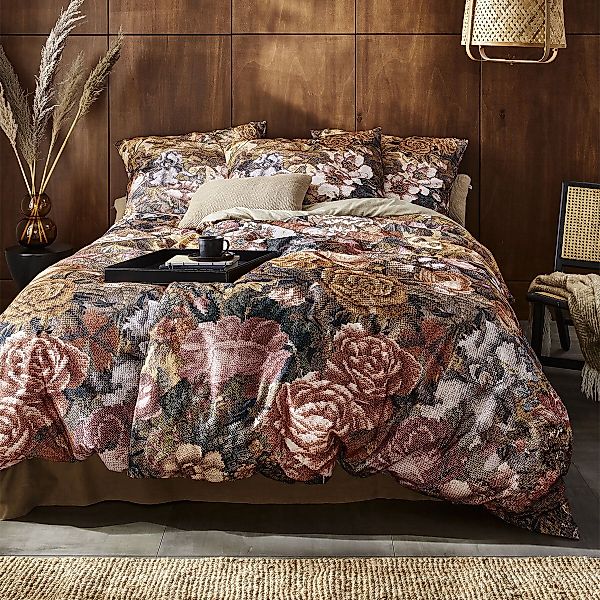 Irisette Flausch Cotton Bettwäsche Zobel 8873-50 Blumen Kupfer 135x200 günstig online kaufen