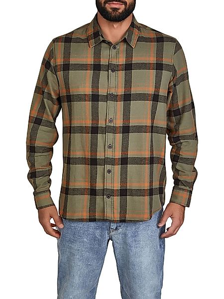 DENIMFY Flanellhemd Herren langarm Kariert Regular Fit DFDean günstig online kaufen