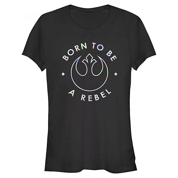 Star Wars - Logo Born To Be A Rebel - Frauen T-Shirt günstig online kaufen