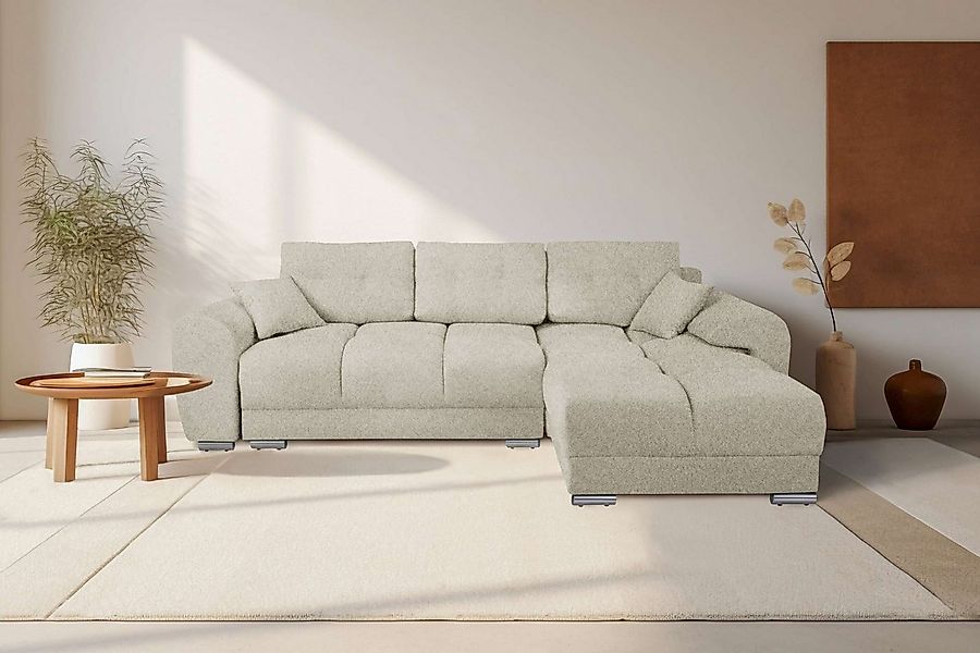 99rooms Ecksofa Adam, Sofa L-Form, Eckcouch, mit Bettfunktion, Bettkasten, günstig online kaufen