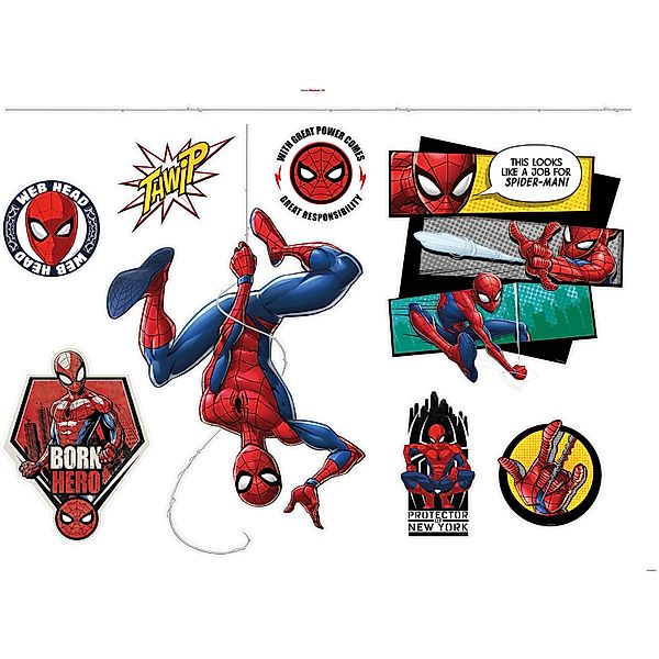 Komar Wandtattoo Spider-Man Web Head - günstig online kaufen