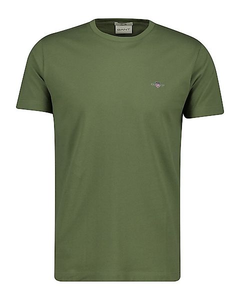 Gant T-Shirt SLIM PIQUE SS T-SHIRT aufgestickte GANT-Wappengrafik auf der B günstig online kaufen