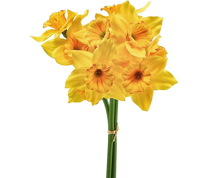 Kunstblume Narzissen Kunstblumen Deko Gelb Osterglocken 38cm 3er Set, 3 Stü günstig online kaufen