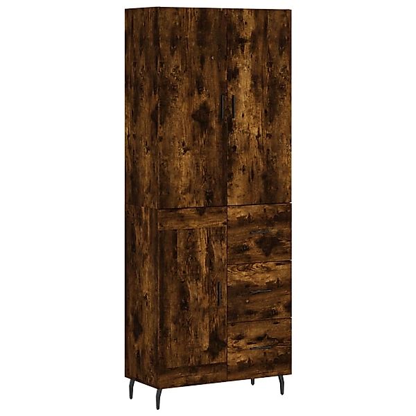 vidaXL Highboard Räuchereiche 69,5x34x180 cm Holzwerkstoff 3196032 günstig online kaufen