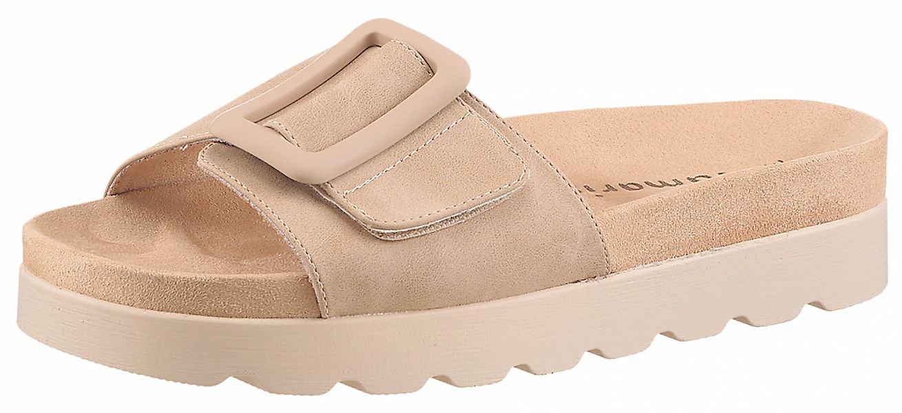 Tamaris Pantolette, Plateau, Sommerschuh mit großer Zierschnalle günstig online kaufen