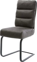 DELIFE Polsterstuhl Pela-Flex, Freischwinger flach Schwarz günstig online kaufen