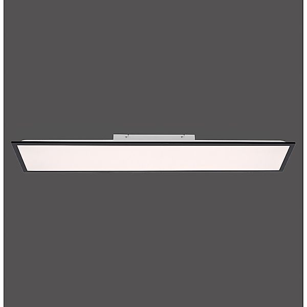 Just Light. LED-Deckenleuchte Flat 119,5 x 29,5 cm Schwarz günstig online kaufen