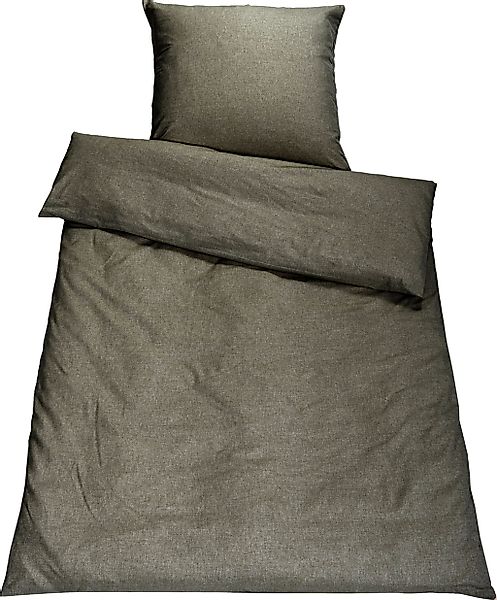 SETEX Bettwäsche "Chambray" 3 Stk. tlg. in diversen Uni-Tönen günstig online kaufen