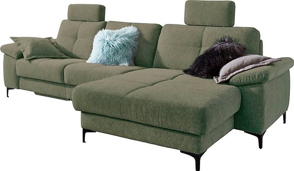 3C Carina Ecksofa Burnaby L-Form, 2 Kopfstützen, optional mit Schlaf- und m günstig online kaufen