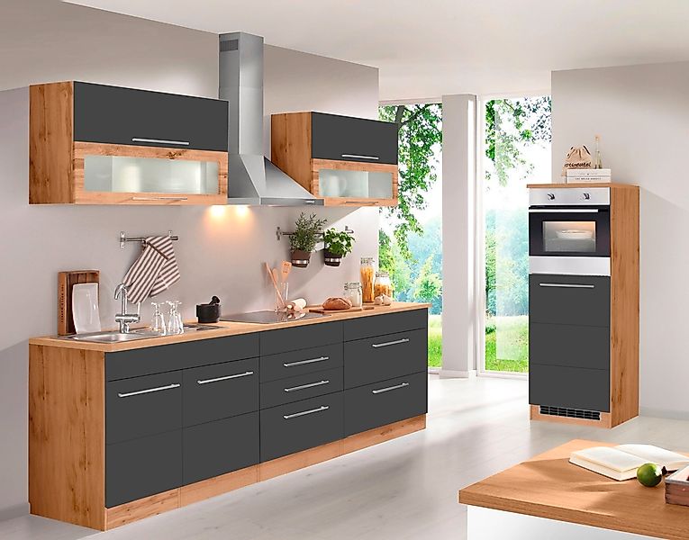 KOCHSTATION Küchenzeile "KS-Wien" Breite 340 cm, wahlweise mit E-Geräten un günstig online kaufen
