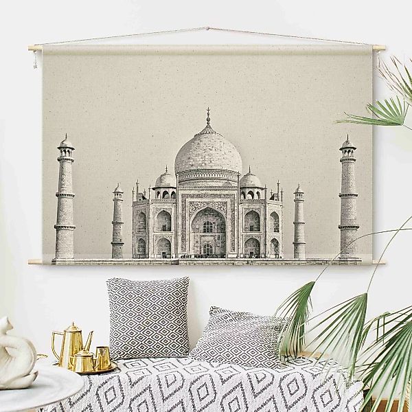 Wandteppich Taj Mahal in Grau günstig online kaufen