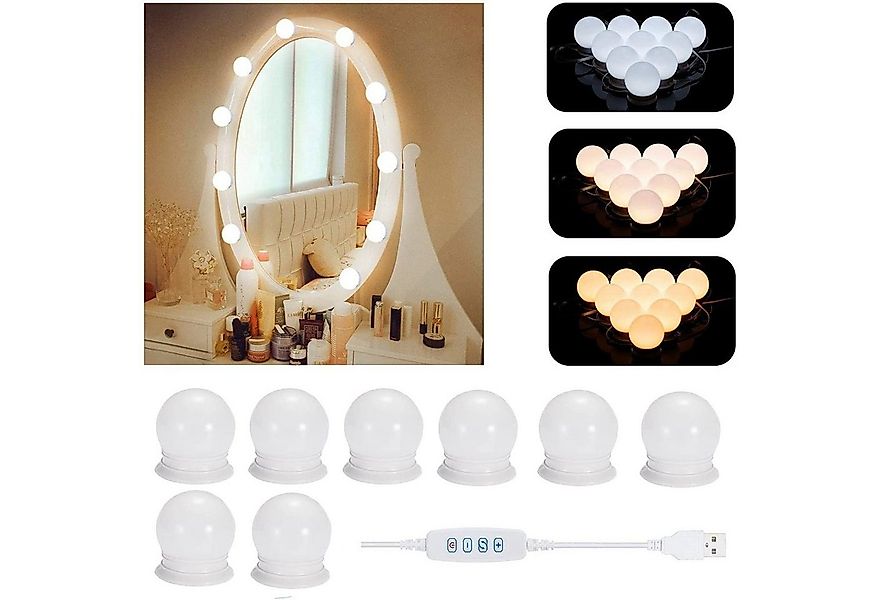 zggzerg LED-Lichtspiegel LED Spiegelleuchte,3 Farbmodi Schminktisch Leuchte günstig online kaufen