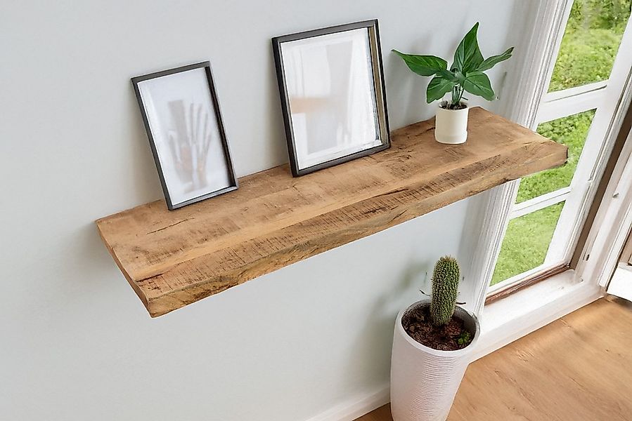 SAM® Wandregal Amara, massives Mangoholz, Baumkante, verschiedene Größen günstig online kaufen