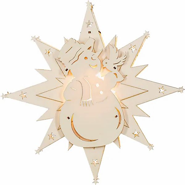 SAICO Original LED Fensterbild »Schneemann, inkl. LED-Leuchtmittel, warmwei günstig online kaufen