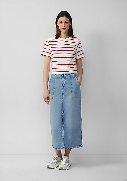 s.Oliver Midirock Rock Denim-Midirock mit Schlitz günstig online kaufen