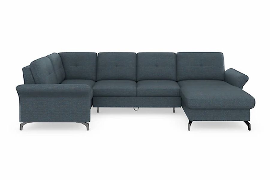 Home affaire Wohnlandschaft »Calando U-Form« wahlweise mit Bettfunktion, Be günstig online kaufen