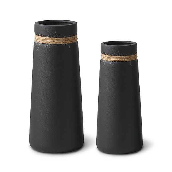 flature Tischvase Keramik Vase 2er-Set Boho Style - für Pampasgras und Blum günstig online kaufen