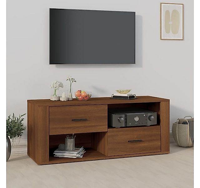 vidaXL TV-Schrank TV-Schrank Braun Eichen-Optik 100x35x40 cm Spanplatte günstig online kaufen