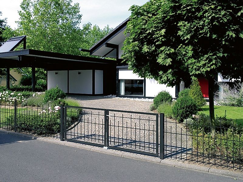 Alberts Zaundoppeltür "Madrid" Breite: 300cm, in verschiedenen Höhen günstig online kaufen