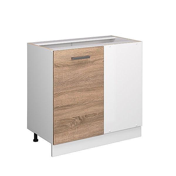 Vicco Schranksystem R-Line, Sonoma/Weiß, 86 cm günstig online kaufen