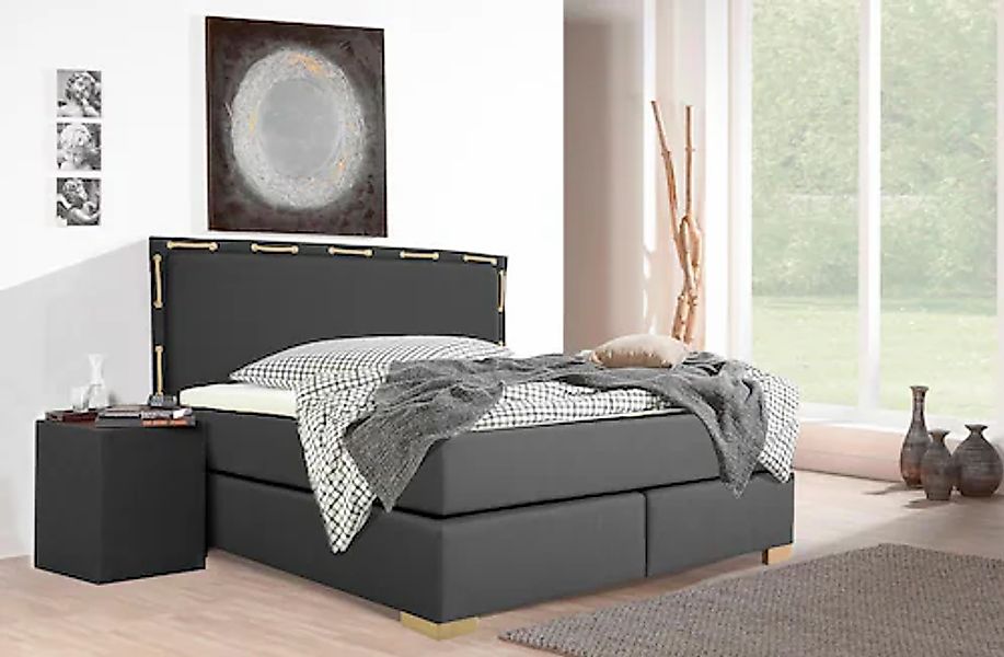 Home affaire Boxspringbett ""Marlou"", inkl. Topper, 3 Breiten, 3 Härtegrad günstig online kaufen