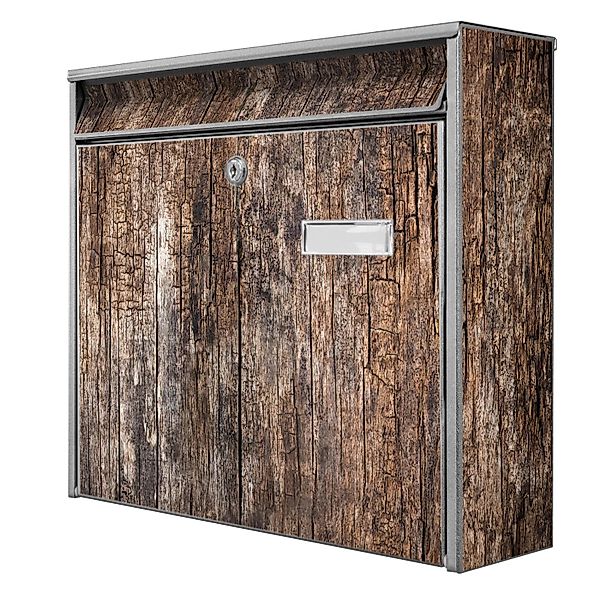 Banjado Briefkasten Silber 36.2x32.2x10cm Groß / Inkl. Montagematerial & 2 günstig online kaufen