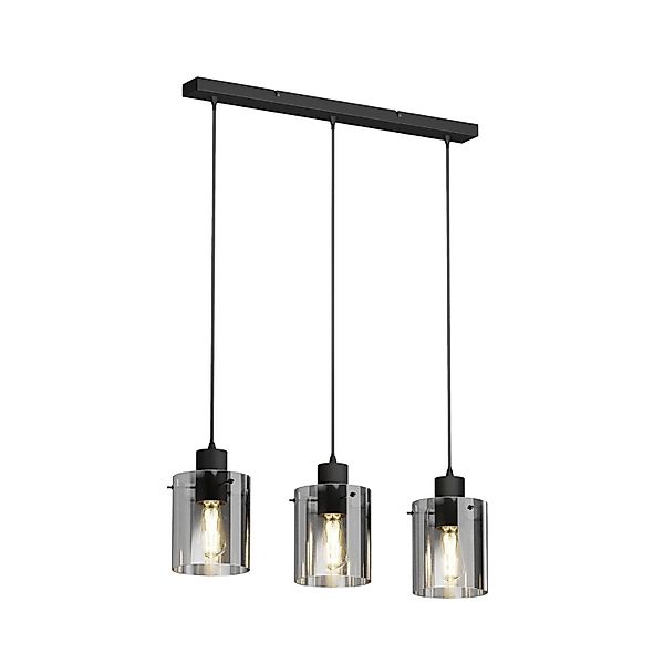 Lindby Pendelleuchte Kourtney 9626204 Modern in Schwarz 3-flammig E27 Wohnz günstig online kaufen