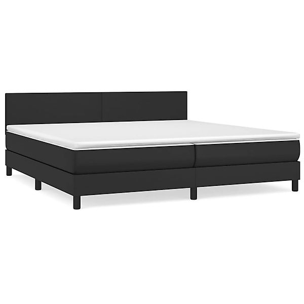 vidaXL Boxspringbett mit Matratze Schwarz 200x200 cm Kunstleder1389736 günstig online kaufen