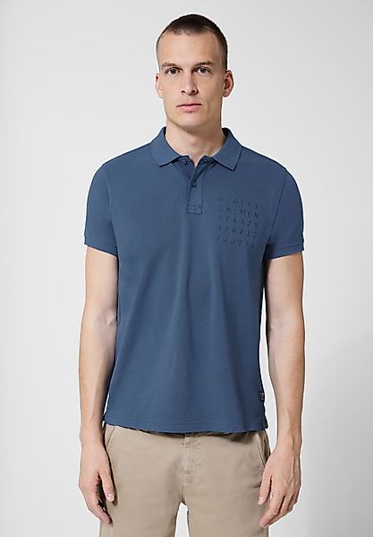 STREET ONE MEN Poloshirt, mit Wording-Print günstig online kaufen