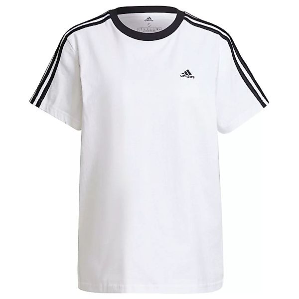 Adidas 3 Stripes Bf Kurzarm T-shirt 2XS White / Black günstig online kaufen