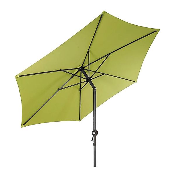 Lex XXL Alu Sonnenschirm Ø 3m Kurbelschirm Garten Balkon Terrasse Knickbar, günstig online kaufen