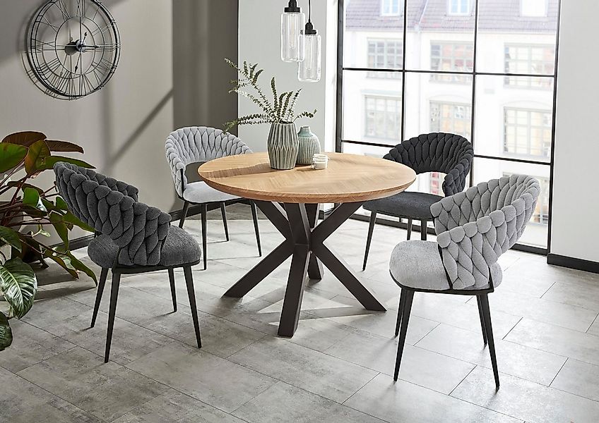 Jockenhöfer Gruppe Esszimmerstuhl Geldern (Set, 2 St), Geflochtenes Design, günstig online kaufen