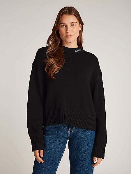 Calvin Klein Jeans Strickpullover LOGO EMBRO günstig online kaufen