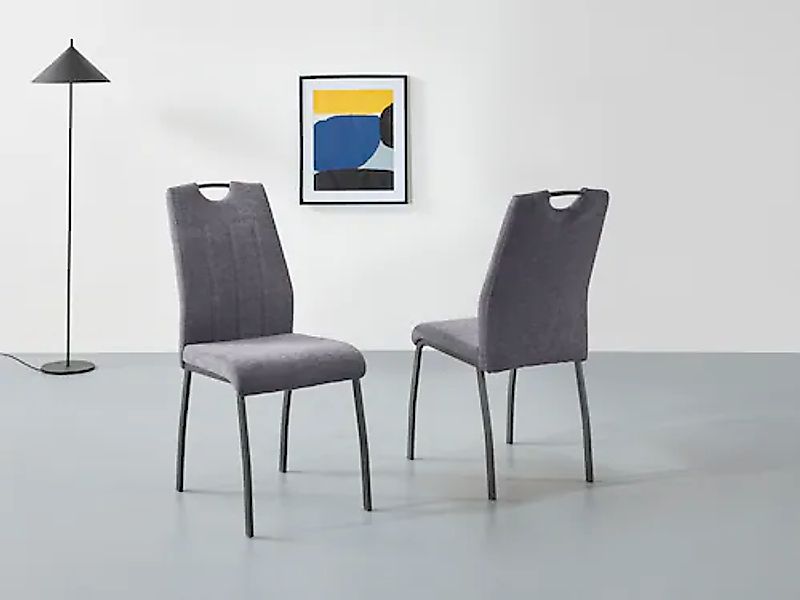 HELA Esszimmerstuhl »ELIF«, (Set), 2 St., Webstoff, 140 Kg Belastbar, Küche günstig online kaufen