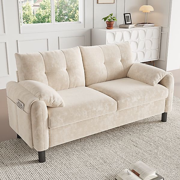 OKWISH Sofa aus Chenille mit dicken günstig online kaufen
